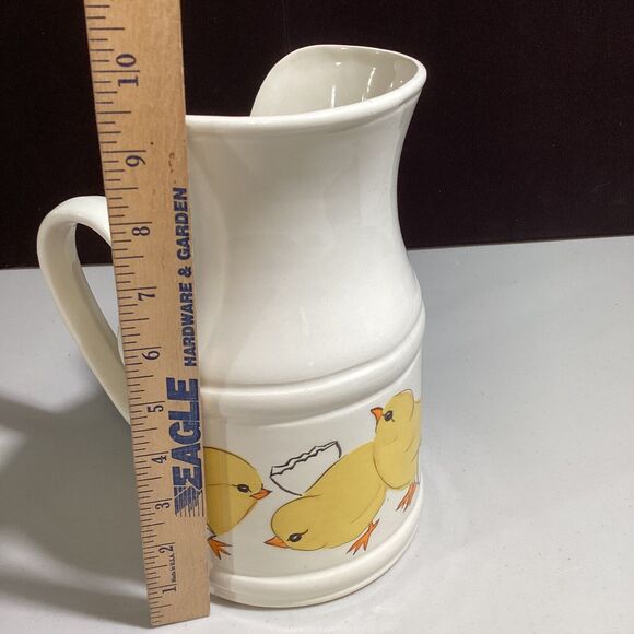 Ceramic Water Juice Pitcher With Chicks Design - Picture 5 of 7